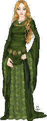I love this gown... I played with effects and patterns on this dress (excuses the shading on the green), but I really, really love her.